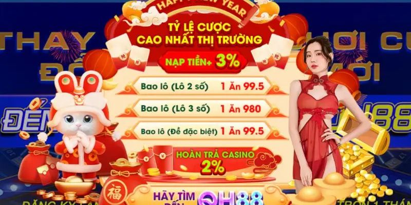 Khuyến mãi đặc sắc tại QH88